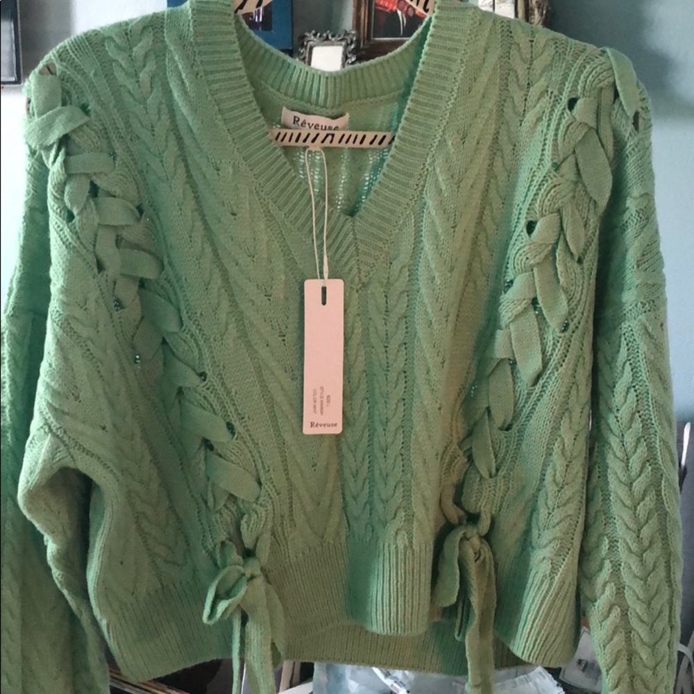 Knit Cropped Sweater - Picture 2 of 4
